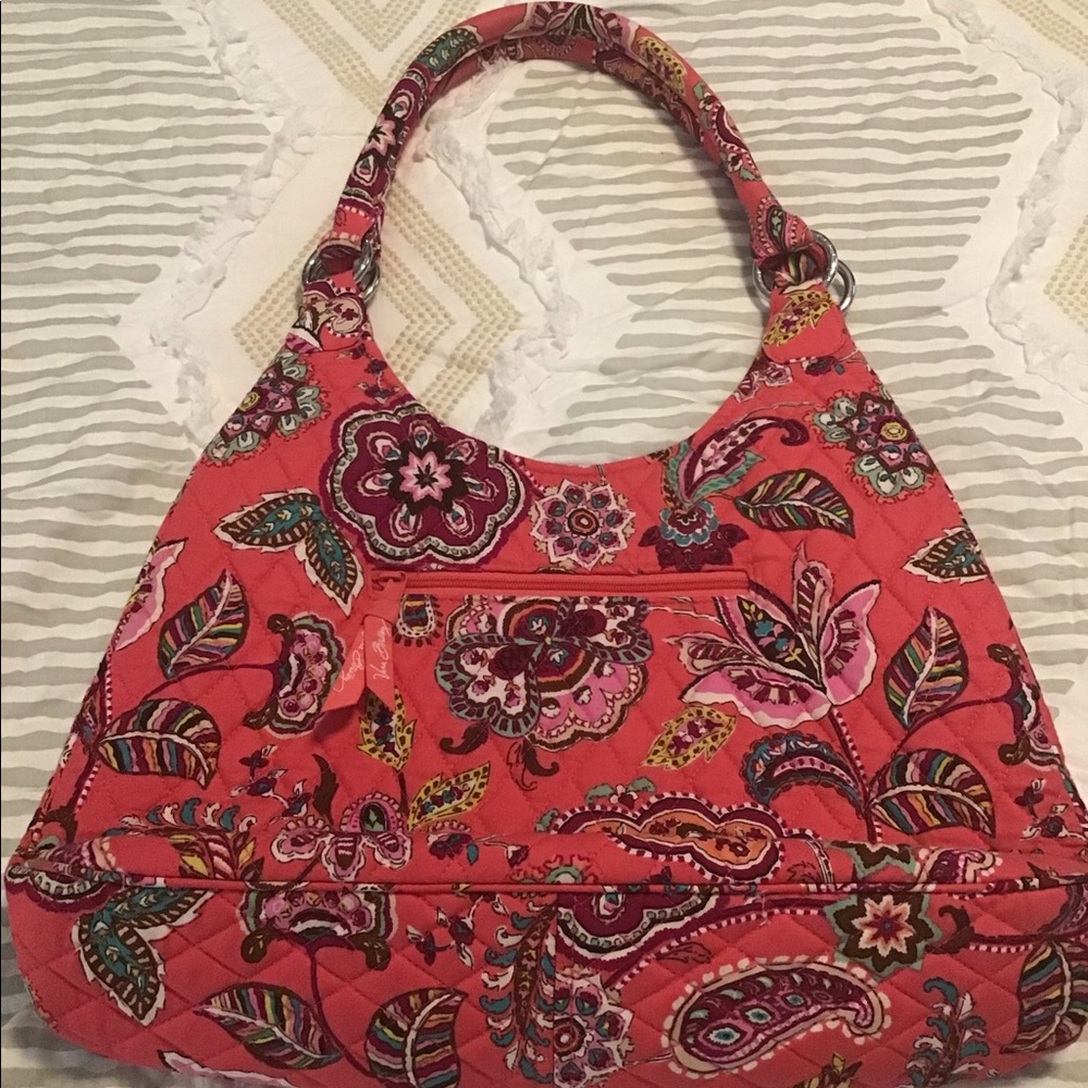 Vera Bradley Large Coral Floral Tote